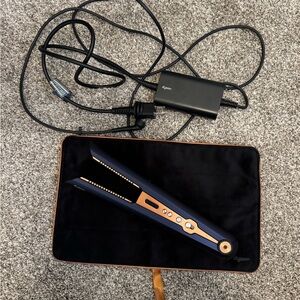 Dyson Blue and Gold Hair Straightener